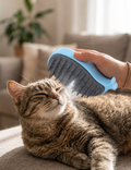 Cepillo vapor para mascota (celeste)